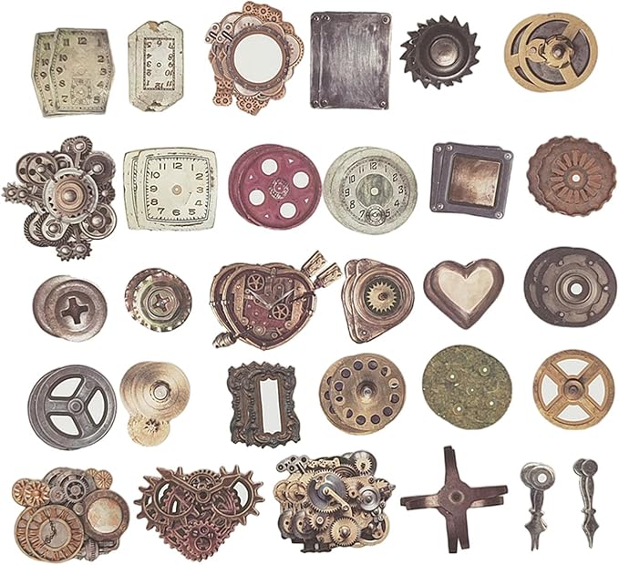 Vintage Scrapbooking Supplies Pack(100 Pieces) for Junk Journal Planners Decoupage Paper Aesthetic Cottagecore Collage Craft Album (08)