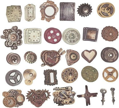 Vintage Scrapbooking Supplies Pack(100 Pieces) for Junk Journal Planners Decoupage Paper Aesthetic Cottagecore Collage Craft Album (08)
