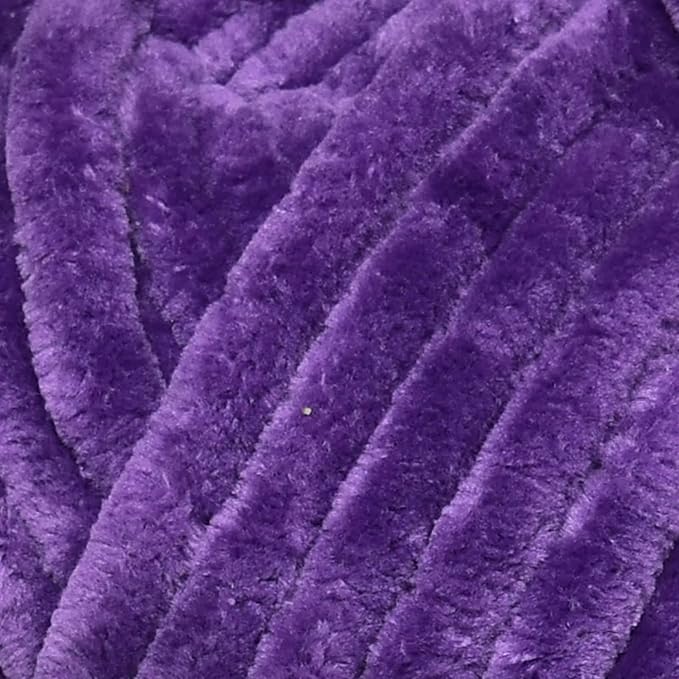 Loops & Threads Sweet Snuggles Yarn - Yarn for Knitting, Crochet, Weaving, and Arts & Crafts - Purple, Polyester, 8.8 oz