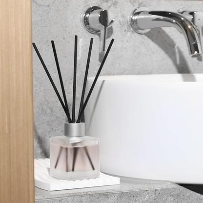 Aeeteek 3-Pack Reed Diffuser, Jasmine White Tea/Lily/Peony Scented Oil, Flower Aroma Essential Oil with Diffuser Sticks, Long Lasting Bathroom Air Freshener, Home Fragrance for Room Decor