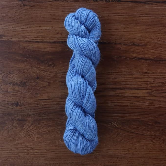 100% Baby Alpaca Yarn Wool 100g Hank DK Weight Hand Dyed Made in Peru - Heavenly Soft and Perfect for Knitting and Crocheting (Little Boy Blue, DK Hand Dyed - 100g Hank)