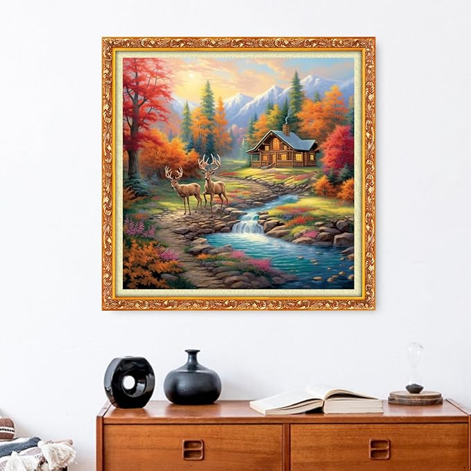 Funxvoot Stamped Cross Stitch Kits Beginners Full Range of Embroidery Starter Kits for Adults 11CT Printed Cross Stitch Kits for Beginners Adults- (CrossStitch69)