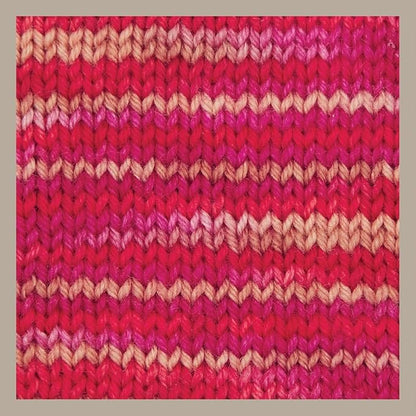 KnitPro Symfonie Hand Dyed Yarn | Extra Fine Merino Wool & Polyamide Blend for Knitting & Crocheting, Fingering Weight, Oeko-TEX Certified 400m, 100g Skein | Terra Variegated Rhubarb