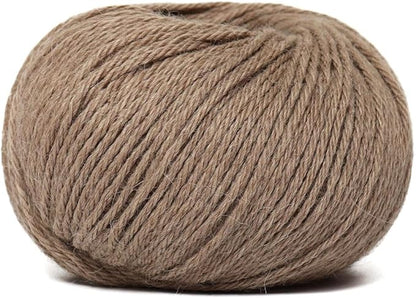 100% Baby Alpaca Yarn Wool Set of 3 Skeins (150 Grams) DK Weight - Made in Peru - Heavenly Soft and Perfect for Knitting and Crocheting (Beige, DK)