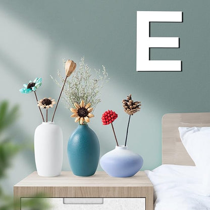 12 Inch Wooden Letter E, 1/4 Inch Thick Large Unfinished Wood Letter for DIY Crafts Home Wall Decor