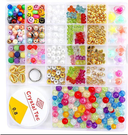 6380 PCS Jewelry Making Kit for Girls Ages 6-12 – nikkiGuo Seed Beads Clay Beads UV Color Changing Glow in the Dark Pony Beads Letter Beads Charms Tools Gift Box Bracelet Making Kit for Kids Teens - Image 3