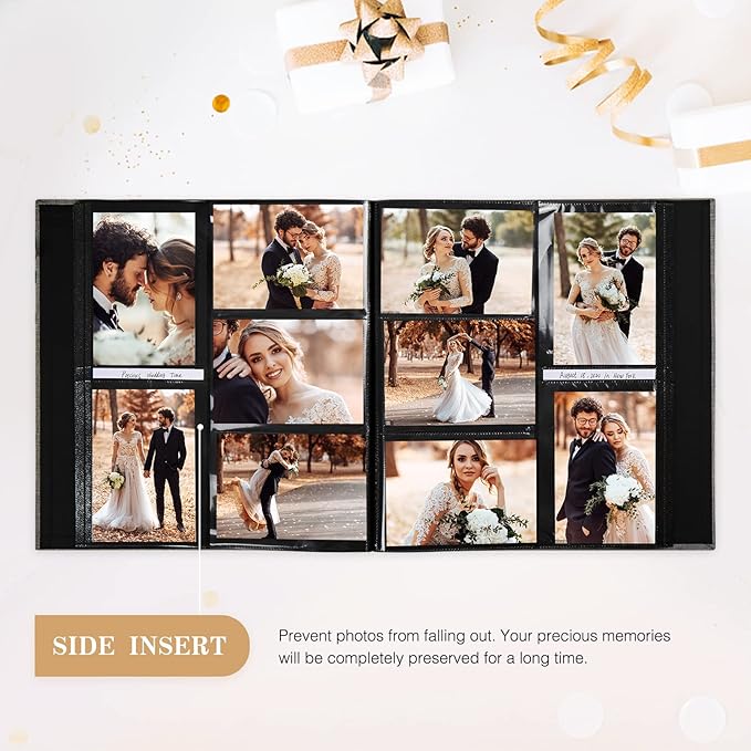 potricher Photo Album 4x6 1000 Photos Linen Cover Large Capacity Picture Albums for Family Wedding Anniversary Baby Vacation (Beige)