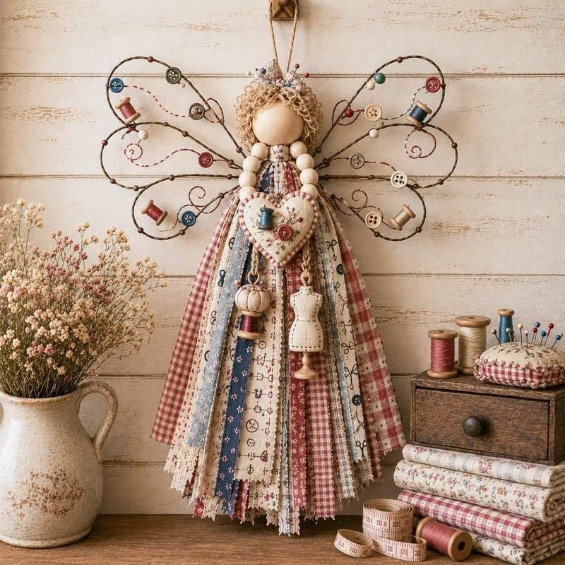 Macrame Wall Weaving Craft,Angel Fabric Hanging DIY Kit by Unknown