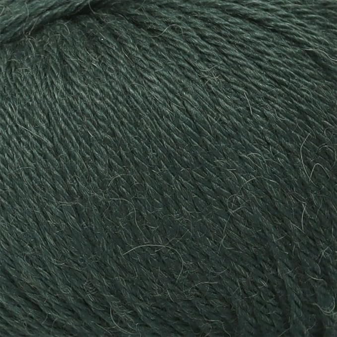 100% Baby Alpaca Yarn Wool Set of 3 Skeins (150 Grams) DK Weight - Made in Peru - Heavenly Soft and Perfect for Knitting and Crocheting (Forest Green, DK)