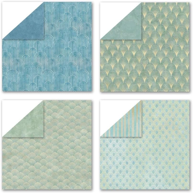 Boho Scrapbook Paper Vintage Flower Pattern Papers Pad 12×12,24 Sheets Double-Sided Bobo Floral Scrapbooking CardStock Paper Pad for Holiday Cardmaking DIY Origami Papers. - Image 5