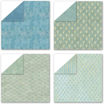 Boho Scrapbook Paper Vintage Flower Pattern Papers Pad 12×12,24 Sheets Double-Sided Bobo Floral Scrapbooking CardStock Paper Pad for Holiday Cardmaking DIY Origami Papers. - Image 5
