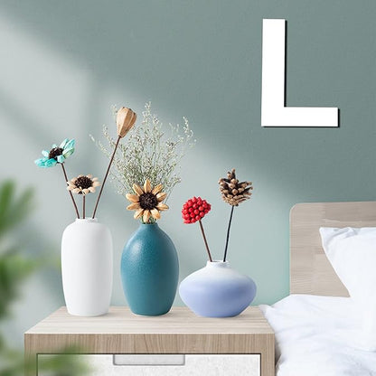 12 Inch Wooden Letter L, 1/4 Inch Thick Large Unfinished Wood Letter for DIY Crafts Home Wall Decor