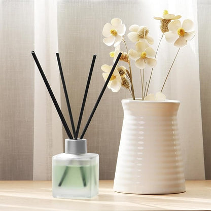 Aeeteek Reed Diffuser, Sea Salt & Lemon Scented Oils, Air Freshener Essential Oil Set with Diffuser Sticks, 3.4 oz Long Lasting Home Fragrance for Bedroom Office Shelf Bathroom Decor (2-Pack)