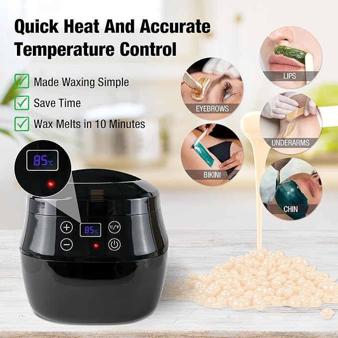 VALLYDOM Wax Melter, Candle Making Kit, Wax Pot 1000ml Capacity, Candle Jars for Making Candles, Wax Melter for Candle Making, with Candle Wicks, Sticks, Candle Wick Stickers