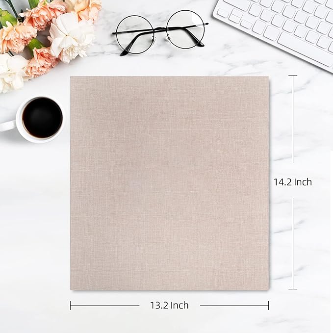 potricher Photo Album for 4x6 1000 Photos Linen Cover Extra Large Capacity Picture Book for Family Wedding Anniversary and Baby (Beige)