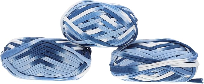 Bundles Colored Cotton Yarn Hand Knitting Crochet DIY Kit for Sweaters Scarves Hats Throws Soft Flexible Weaving Loom Yarn Craft Material