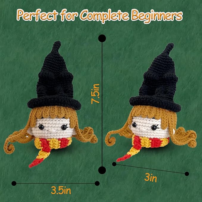 Crochet Kit for Beginners Adults -Animals Start Crotcheting - Perfect Amigurumi Knitting for Adult with Stitch by Stitch Video Tutorials,Holiday Christmas Gift.