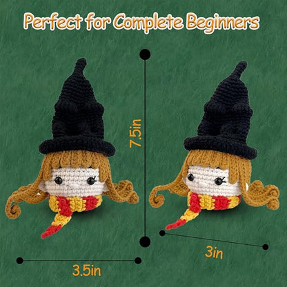 Crochet Kit for Beginners Adults -Animals Start Crotcheting - Perfect Amigurumi Knitting for Adult with Stitch by Stitch Video Tutorials,Holiday Christmas Gift.
