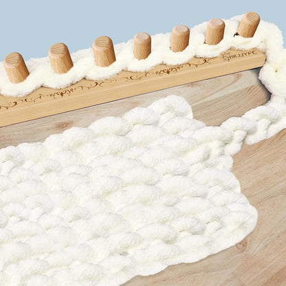 HKJJYFC 32'' Chunky Blanket Loom for Knitting Thick -Knitting Looms-Loom for Chunky Blanket,Chunky Yarn Knitting Loom