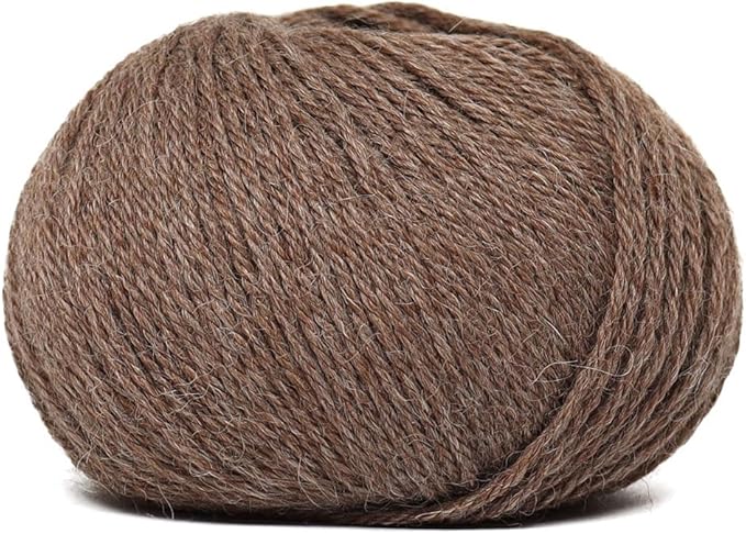 100% Baby Alpaca Yarn Wool Set of 3 Skeins (150 Grams) DK Weight - Made in Peru - Heavenly Soft and Perfect for Knitting and Crocheting (Sand, DK)