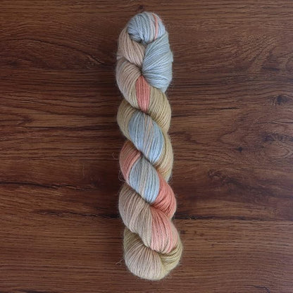 100% Baby Alpaca Yarn Wool 100g Hank DK Weight Hand Dyed Made in Peru - Heavenly Soft and Perfect for Knitting and Crocheting (Pastel Rainbow, DK Hand Dyed - 100g Hank)