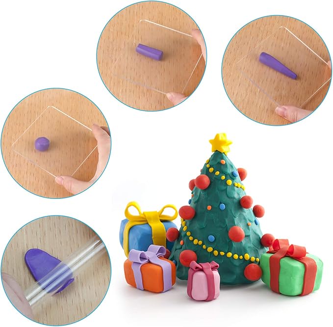 CiaraQ Polymer Clay Starter kit, Oven Baked Modeling Clay with Sculpting Tools, 60 Colors, 4.7 lbs