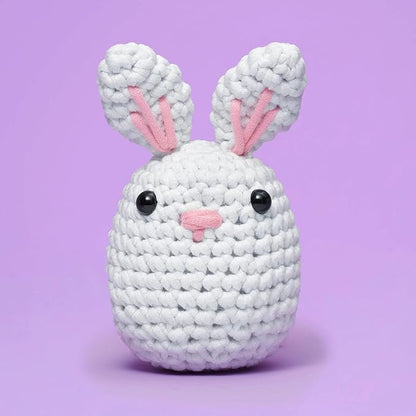 The Woobles Crochet Kit for Beginners - Easy Arts and Crafts Knitting & Crochet Animals Kit As Seen On Shark Tank - JoJo The Bunny
