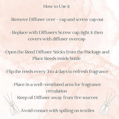 Preston and Lee Reed Diffuser Set | 100 ml (3.4 fl oz) Magnolia and Peony Scent Reed Diffuser Set | Aromatherapy Diffusers | Natural Reed Diffuser Oil for Home and Spa Fragrance