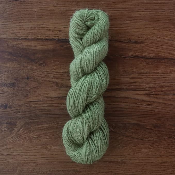 100% Baby Alpaca Yarn Wool 100g Hank DK Weight Hand Dyed Made in Peru - Heavenly Soft and Perfect for Knitting and Crocheting (Aspen Green, DK Hand Dyed - 100g Hank)