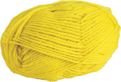 Knit Picks Wool of The Andes Yarn Pack - 10 Skeins of Yellow 100% Wool Worsted Yarn (Buttercup)