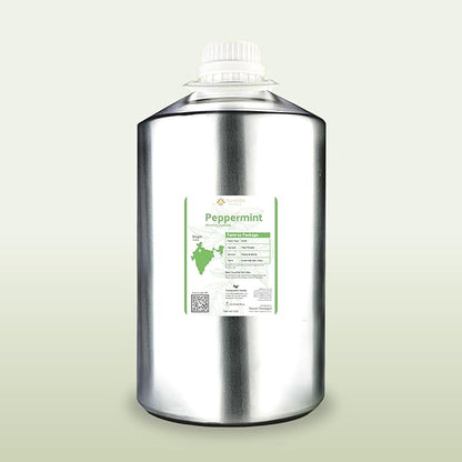 Nature Packaged Peppermint Essential Oil - Direct from Norex Flavours India - Steam Distilled - Aceite Esencial de Menta for Aromatherapy, Massage, Diffuser, DIY Candle and Soap Making - 2lbs