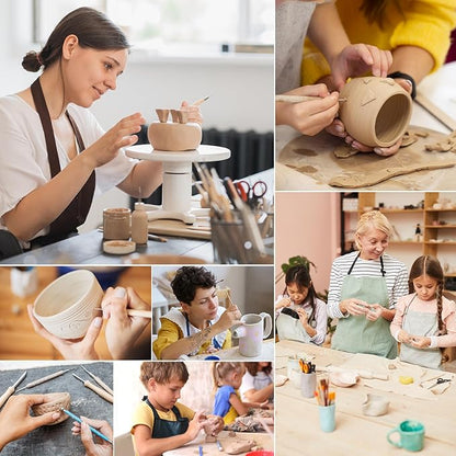 Clay Sculpting Tools Kit 28PCS, Clay Pottery Carving Tool Kit with Wooden & Stainless Steel Clay Tools, Professional Clay Sculpting Tools for Adults, Sculpting Tools for Air Dry Clay, Polymer, Ceramic