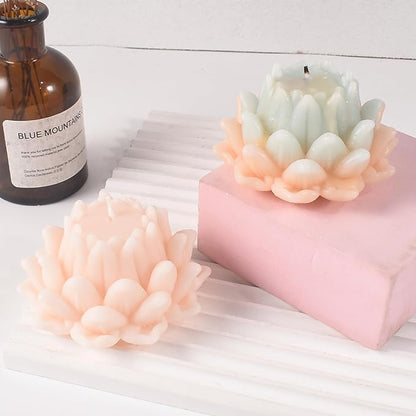 Lotus Flower Lotus Flower Resin Mold - Resin Casting Silicone Molds for Home Decor & Candle Making Wave Spiral Mold
