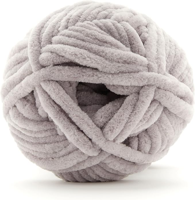 Loops & Threads Fog Sweet Snuggles Yarn – Jumbo Weight Yarn for Knitting, Crochet, Weaving, Arts & Crafts, 18 Pack