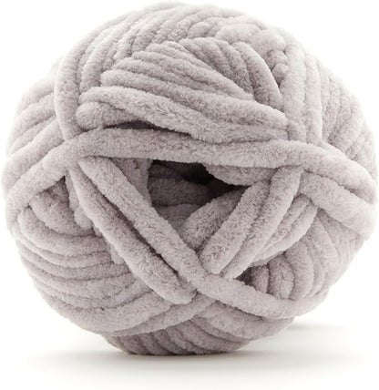 Loops & Threads Fog Sweet Snuggles Yarn – Jumbo Weight Yarn for Knitting, Crochet, Weaving, Arts & Crafts, 18 Pack