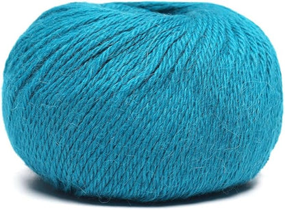 100% Baby Alpaca Yarn Wool Set of 3 Skeins (150 Grams) DK Weight - Made in Peru - Heavenly Soft and Perfect for Knitting and Crocheting (Turquoise, DK)