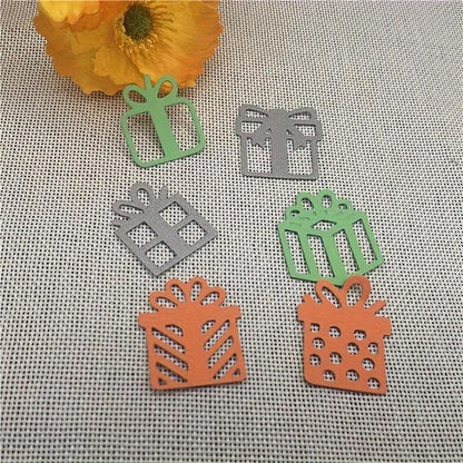 Lapoo Tool Metal Cutting Die for Scrapbooking - Durable, Cut Stencils for DIY Scrapbook Photo Album Decorative Paper Card, Card Making Supplies, Embossing (6 Kinds of Gifts 4 x 3.1 in) - Image 2