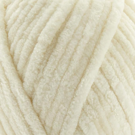 Loops & Threads Sweet Snuggles Yarn - Yarn for Knitting, Crochet, Weaving, and Arts & Crafts - White, Polyester, 8.8 oz
