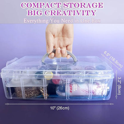JILLSKY Epoxy Resin Kit 16oz with Molds & Storage Box, Fast Cure Clear Casting Resin for Jewelry Making, Keychains, Coasters, and DIY Crafts with Pigments & Glitter
