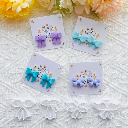 Bow Shape Polymer Clay Cutters for Polymer Clay – Clay Cutters & Clay Molds, Decorative Earring, Tools Set