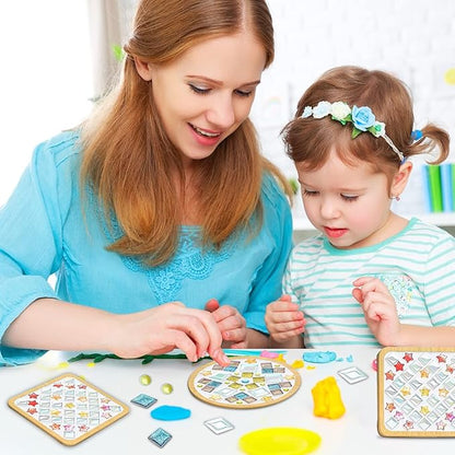 WATHFKCU 4 Sets DIY Glass Mosaic Tiles for Crafts,Mixed Color Mosaic Kits with Wooden Coaster for Adults,Mosaic Crafts Materials Package for Coaster Handmade Home Decor Gifts