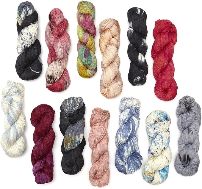 100% Baby Alpaca Yarn Wool 100g Hank DK Weight Hand Dyed Made in Peru - Heavenly Soft and Perfect for Knitting and Crocheting (Heaven, DK Hand Dyed - 100g Hank)
