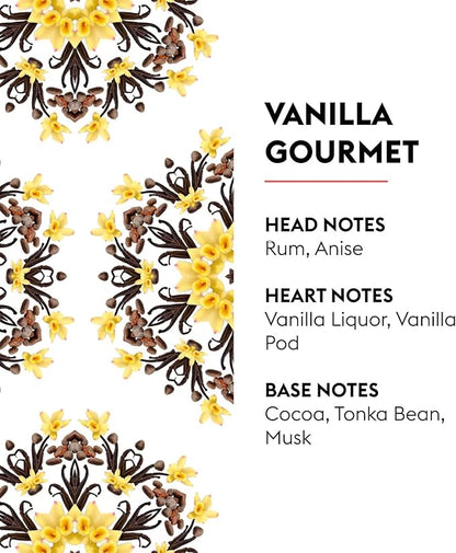 Maison Berger Vanilla Gourmet Lampe Berger Refill, 1 Liter (33.8 fl oz), 2-in-1 Catalytic System, Neutralizes Odors and Diffuses Fragrance, Rum, Vanilla Pod, Cocoa, Made in France