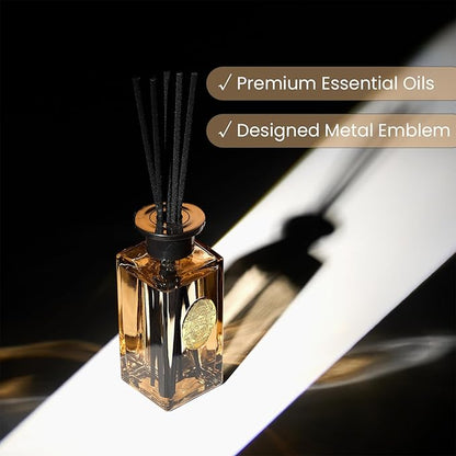 M&SENSE 6.3 oz Large Reed Diffuser Set | Fresh Grapefruit Scent Oil Diffuser with Sticks | Hotel Collection Non-Toxic Essential Oil |for Bedroom Bathroom Living Room