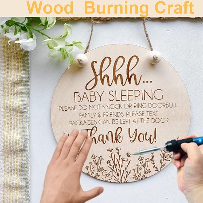 12 Inch Wood Circles for Crafts, 10Pcs Unfinished Wood Rounds for Cricut Projects, Burning, Painting, Door Hanger, DIY Wooden Crafts Christmas Halloween Thanksgiving Home Decor (10PCS)