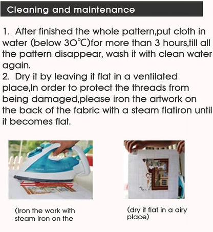 Svarog 14CT Stamped Cross Stitch Kit for Beginners - Easy & Stylish DIY Embroidery with Simple Patterns, Ideal for Women’s Relaxation | Moon Valley | 15.8 x 11 inch