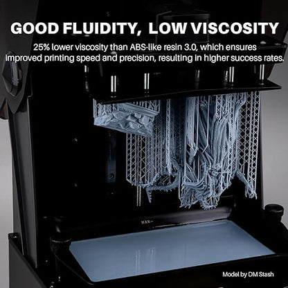 ELEGOO ABS-Like Resin 3.0+, Upgraded 3D Printer Photopolymer Resin, Higher Heat-Resistance Fast Curing High Precision Non-Brittle, Yellow 2000g