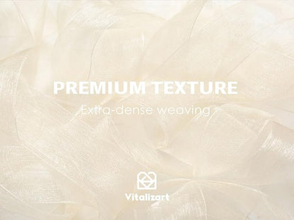Vitalizart Ivory Cream Ribbon Organza Sheer Ribbon 1 inch x 30Yd Handmade Fabric Ribbons for Gift Wrapping Christmas Tree Crafts Bows Wedding Invitations Wreaths Wrap