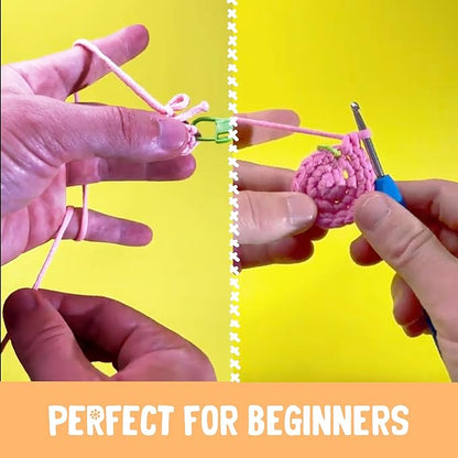 Penguin Crochet Kit | for Beginners, Couples, Date Night, Teens, Adults, Anime, & Animal Lovers | DIY Gift Kit | Instructions, Yarn, Hook, Pattern, Video & Written Tutorial | Arts & Crafts for Adults