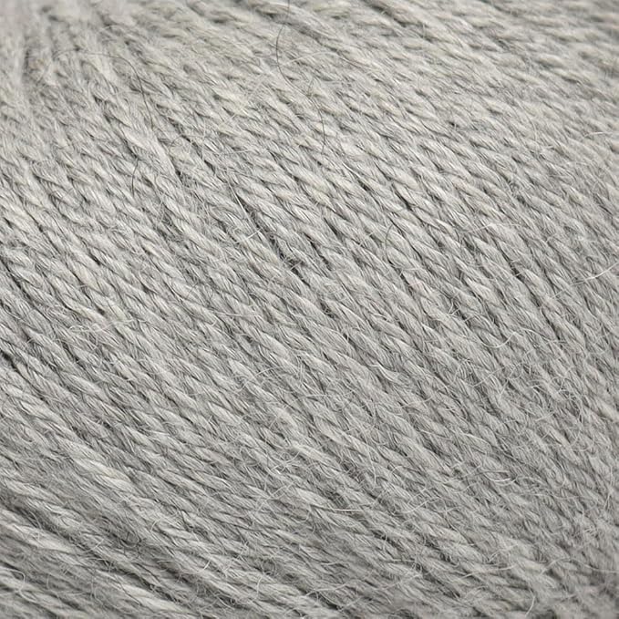 100% Baby Alpaca Yarn Wool Set of 3 Skeins (150 Grams) DK Weight - Made in Peru - Heavenly Soft and Perfect for Knitting and Crocheting (Silver Gray, DK)